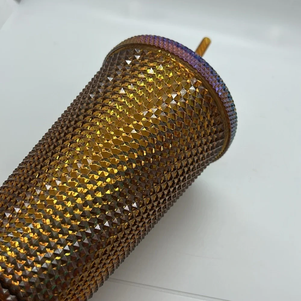 Starbucks 2021 Limited Edition 50 Years Copper Gold Studded 16 oz. Tumbler Cup - Picture 3 of 6